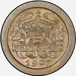 Netherlands / Five Cents 1907 - obverse photo