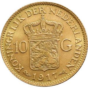 Netherlands / Ten Gulden 1917 - obverse photo