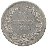 Ten Cents 1849: Photo Coin, Netherlands, Ten Cents 1849 / thumbnail