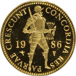 Netherlands / One Ducat 1986 - reverse photo