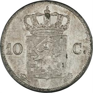 Netherlands / Ten Cents 1827 - reverse photo