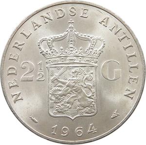 Netherlands Antilles / Two and a Half Gulden 1964 - reverse photo