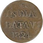 Half Stuiver 1824: Photo Coin, Netherlands East Indies, Half Stuiver 1824 / thumbnail