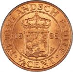 Half Cent 1933: Photo Coin, Netherlands East Indies, Half Cent 1933 / thumbnail