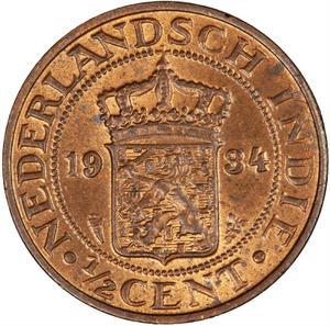 Netherlands East Indies / Half Cent 1934 - obverse photo