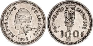 New Hebrides / One Hundred Francs 1966 - obverse photo