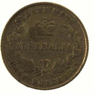 New South Wales / Australian Half Sovereign 1862 - reverse photo