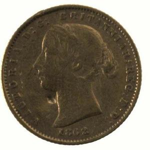 New South Wales / Australian Half Sovereign 1862 - obverse photo