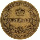 Australian Half Sovereign 1862: Photo Coin - Half Sovereign, Australia, 1862 / thumbnail