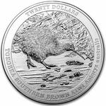 New Zealand / Silver Kilo 2023 Tokoeka Kiwi - reverse photo