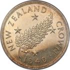 Crown (Silver): Photo New Zealand 1949 crown
