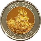 Fifty Cents (Bimetallic): Photo New Zealand 1994 50 cents