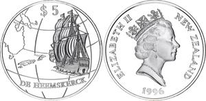 New Zealand / Silver Ounce 1996 De Heemskerck - obverse photo