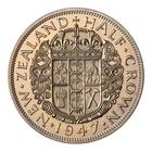 Half Crown (CuproNickel): Photo Proof Coin - 1/2 Crown, New Zealand, 1947