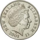 Fifty Cents (large): Photo Coin, New Zealand, Elizabeth II, 50 Cents, 2001