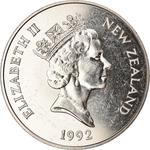 Five Dollars 1992 Decimal Currency: Photo Coin, New Zealand, Five Dollars 1992 Decimal Currency / thumbnail