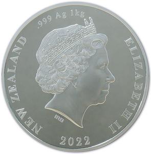New Zealand / Silver Kilo 2022 Four Winds - Te Hau Raki - obverse photo