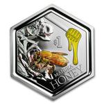 Silver Ounce 2018 Manuka Honey: Photo Coin, New Zealand, Silver Ounce 2018 Manuka Honey / thumbnail