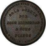 Penny Token Brinsmead Pianos: Photo Coin, New Zealand, One Penny Token Brinsmead Pianos / thumbnail