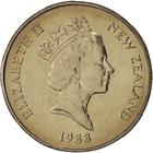 Fifty Cents (large): Photo New Zealand, Elizabeth II, 50 Cents, 1988