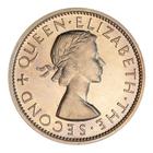 Half Crown (CuproNickel): Photo Proof Coin - 1/2 Crown, New Zealand, 1953