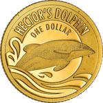 Gold Half Gram 2016 Hector's Dolphin: Photo Coin, New Zealand, Gold Half Gram 2016 Hector's Dolphin / thumbnail