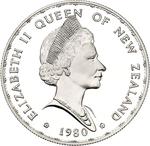 New Zealand / One Dollar 1980 Fantail / Silver Proof - obverse photo