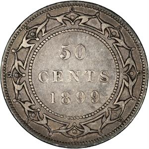 Newfoundland / Fifty Cents 1899 - reverse photo