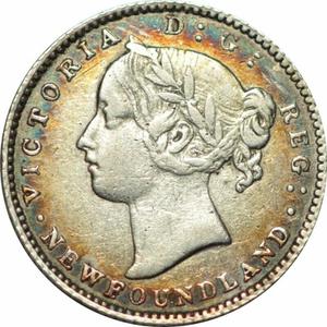 Newfoundland / Ten Cents 1865 - obverse photo
