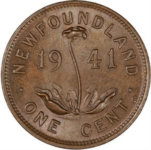Newfoundland / One Cent 1941 - reverse photo