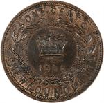 Newfoundland / One Cent 1896 - reverse photo