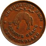 Newfoundland / Halfpenny Token 1846 Rutherford Brothers - reverse photo