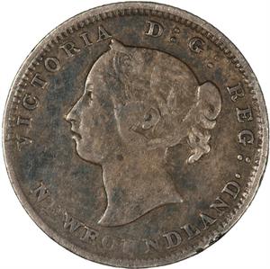 Newfoundland / Five Cents 1890 - obverse photo
