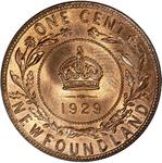 Newfoundland / One Cent 1929 - reverse photo