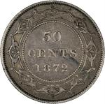 Newfoundland / Fifty Cents 1872 - reverse photo