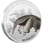 Nicaragua / Silver Ounce 2018 Giant Anteater - reverse photo