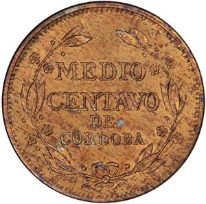 Nicaragua / Half Centavo 1917 - reverse photo