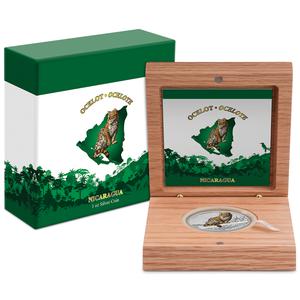 Nicaragua / Silver Ounce 2018 Ocelot - obverse photo
