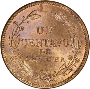 Nicaragua / One Centavo 1938 - reverse photo