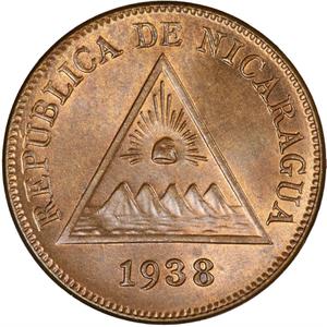 Nicaragua / One Centavo 1938 - obverse photo