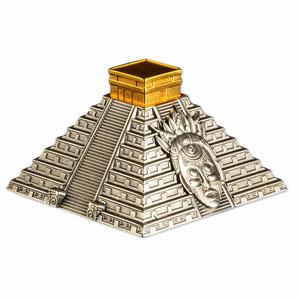 Nicaragua / Silver Five Ounces 2022 Mayan Pyramid - obverse photo