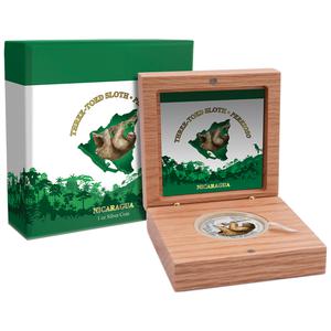 Nicaragua / Silver Ounce 2018 Sloth - obverse photo
