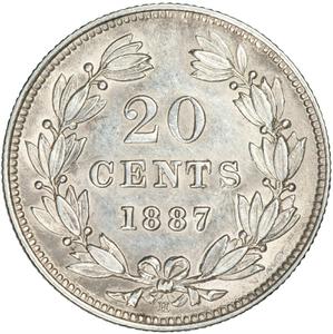 Nicaragua / Twenty Centavos 1887 - reverse photo