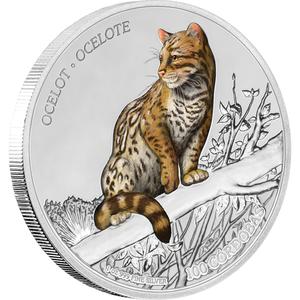 Nicaragua / Silver Ounce 2018 Ocelot - reverse photo