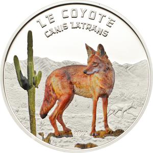 Niger / One Thousand Francs 2013 Canis Latrans Coyote - reverse photo