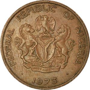 Nigeria / One Kobo 1973 - obverse photo
