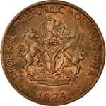 Nigeria / One Kobo 1974 - obverse photo