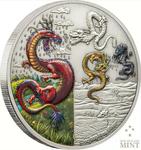Silver Two Ounces 2019 The Four Dragons: Photo Coin, Niue, Silver Two Ounces 2019 The Four Dragons / thumbnail