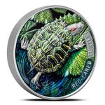 Niue / Silver Two Ounces 2024 Red-Eared Turtle - reverse photo