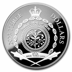 Niue / Silver Ounce and a Half 2023 Roulette Wheel - obverse photo